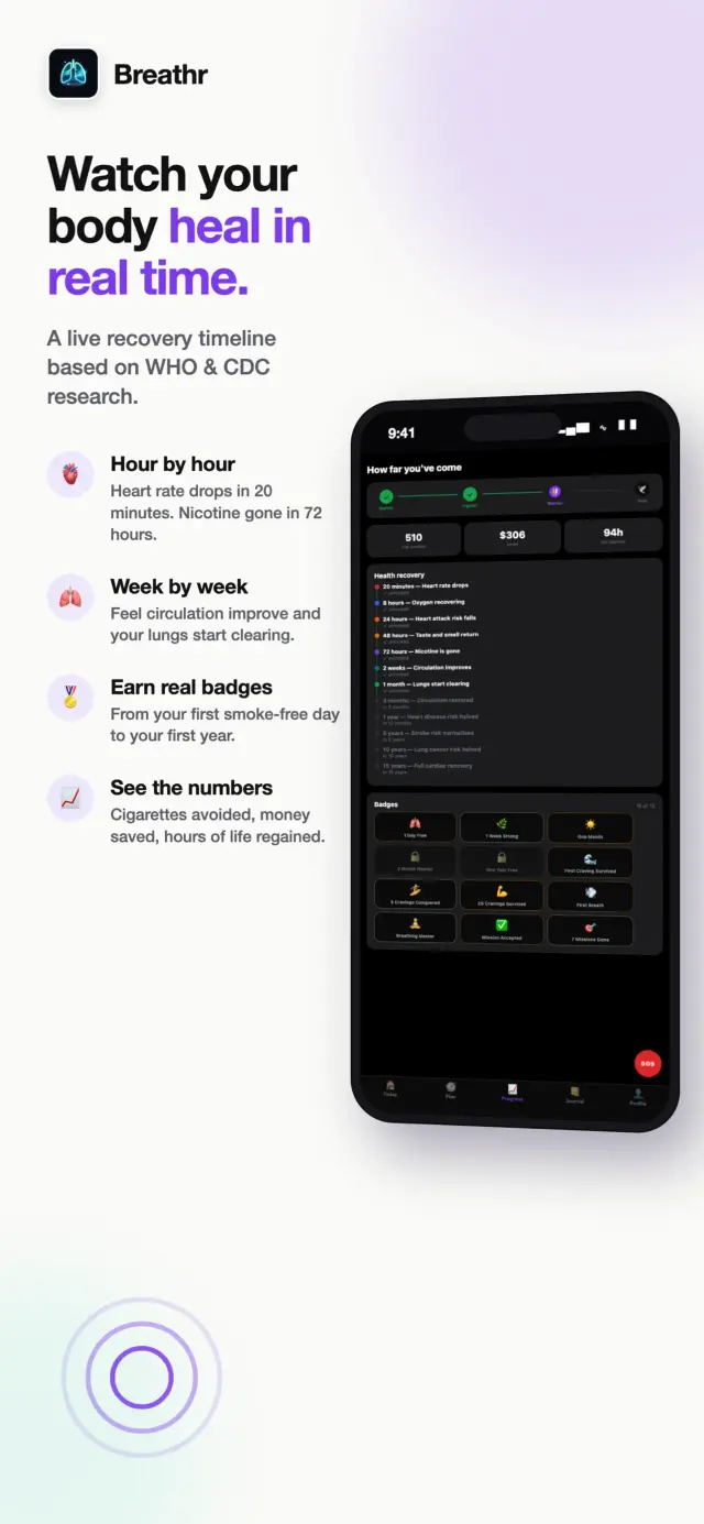 Breathr app screenshot