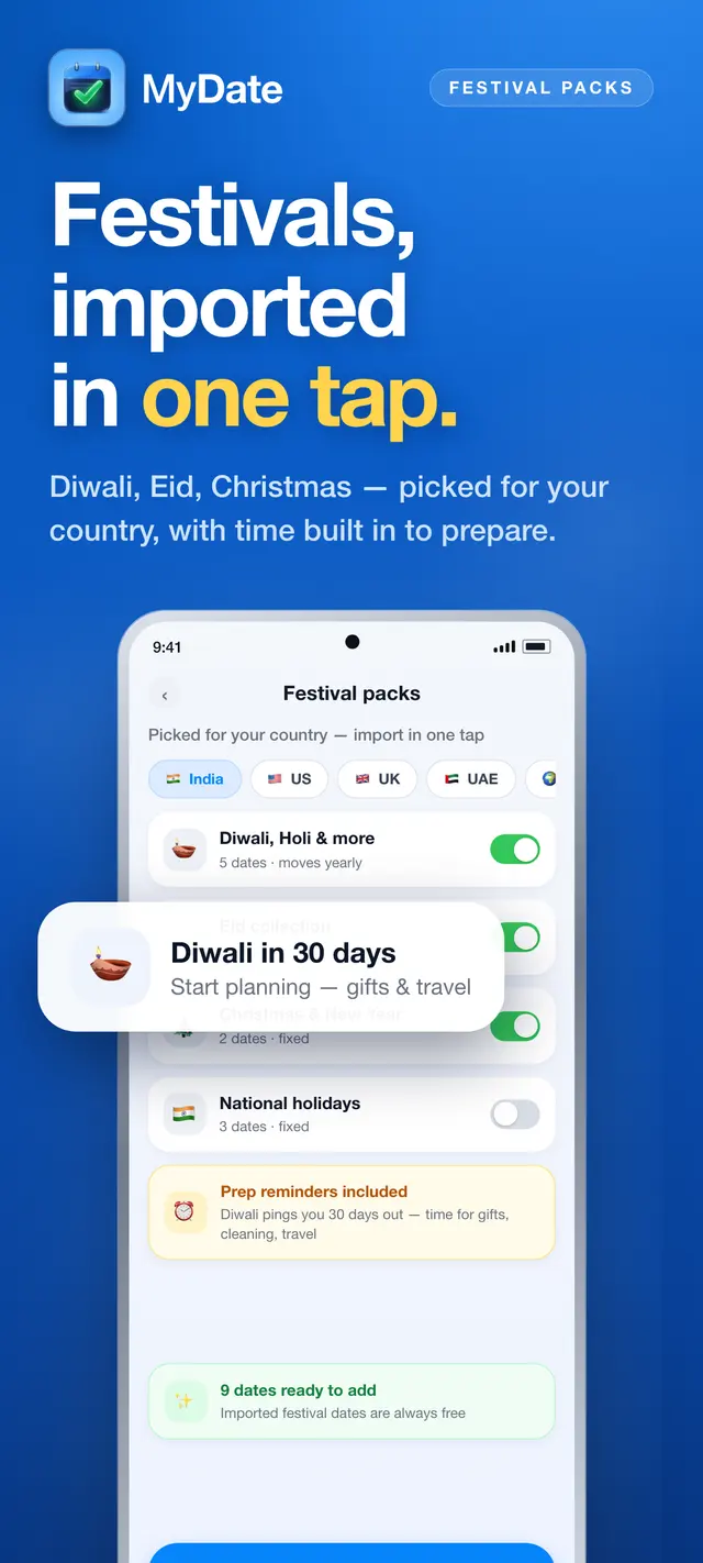 MyDate app screenshot